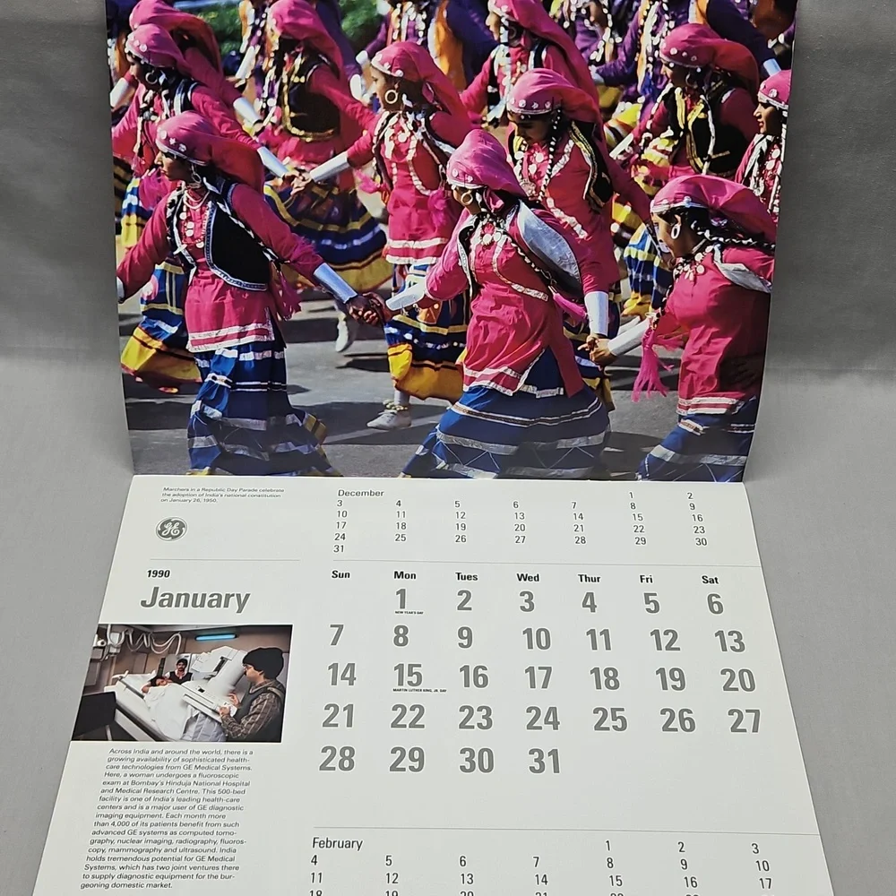 1990 GE General Electric Calender
